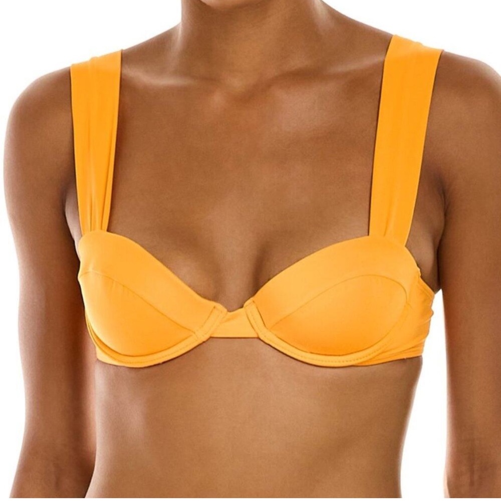 We Wore What Claudia Bikini Top Orange Size Large